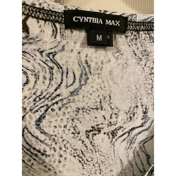 Vintage Y2K 3/4 sleeve T Shirt fairy lettuce trim whimsy Artsy 90s Animal Print - Picture 9 of 16